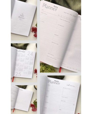 Planner A5 Undated Weekly & Daily Journal Planner A5 Undated Weekly & Daily Journal