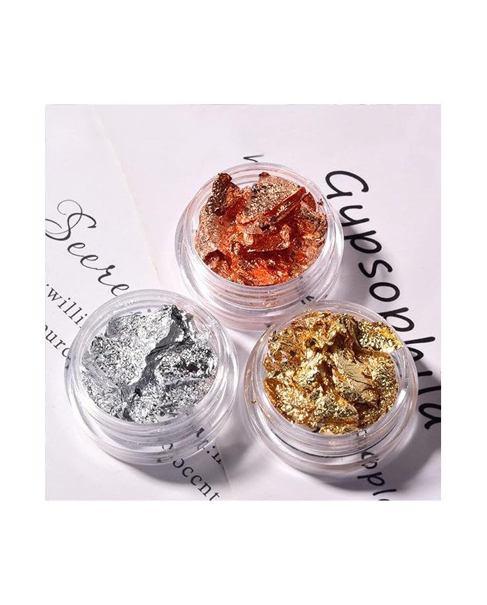 Boite de Copeaux Doré Argent et Bronze