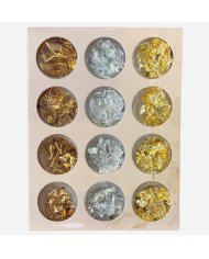 Boite de Copeaux Doré Argent et Bronze Boite de Copeaux Doré Argent et Bronze