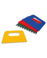 Jeu de 4 Spatules Dentée en Plastique