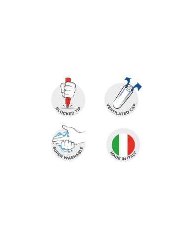 Paquet De 12 Feutres A Double Pointe Bicolore CARIOCA