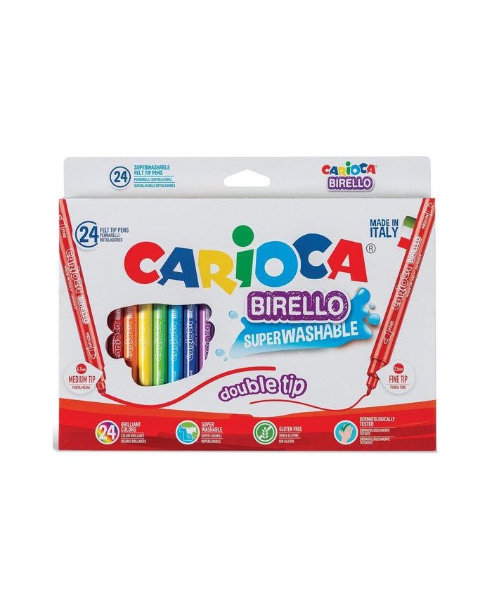 Carioca Birello Marqueurs 24pcs Double Pointe