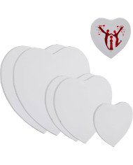 Toile Forme Cœur L'Artisto 15CM Toile Forme Cœur L'Artisto 15CM