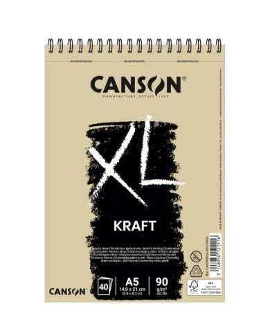 Album Canson XL Kraft A5 - 90G Album Canson XL Kraft A5 - 90G