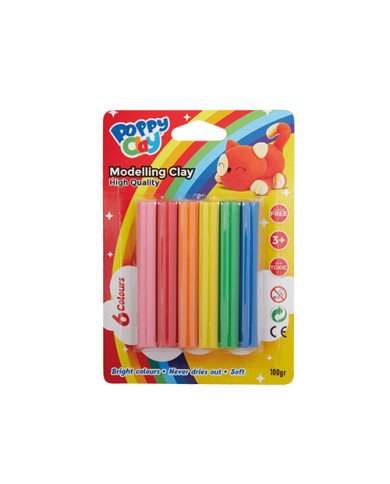 Blister Pate A Modeler de 6 Couleurs Blister Pate A Modeler de 6 Couleurs