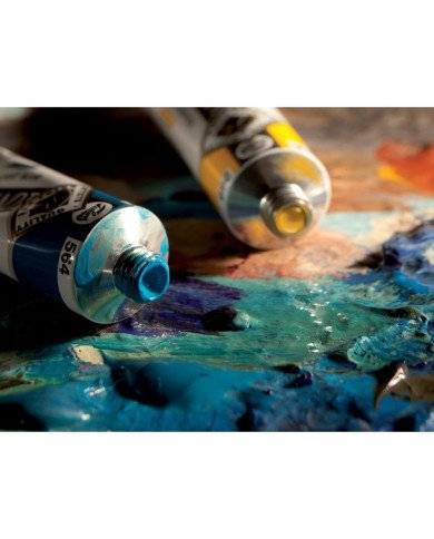 Rembrandt Couleurs acrylique set coffret bois Traditional | 10 x 40 ml + accessoires