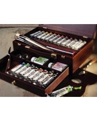 Rembrandt Couleurs acrylique set coffret bois Master | 20 x 40 ml + accessoires