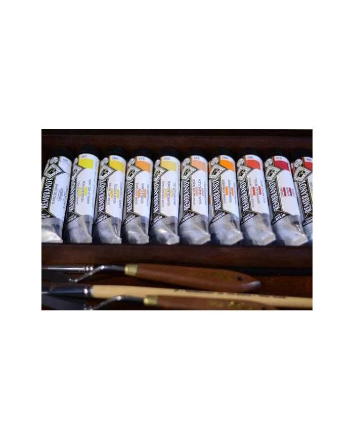 Rembrandt Couleurs acrylique set coffret bois Master | 20 x 40 ml + accessoires