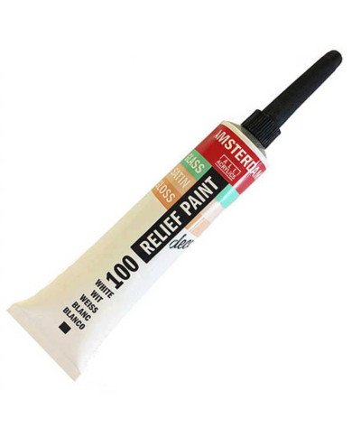 Peinture Relief Tube 20ml Blanc 100 - Amsterdam