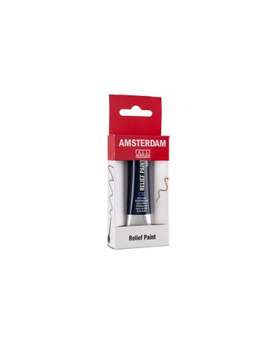 Amsterdam Peinture Relief Tube 20 ml Bleu Foncé 502