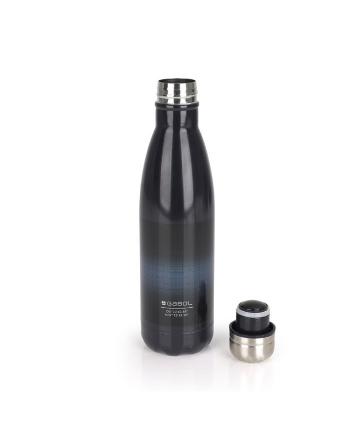 Bouteille isotherme GABOL en acier inoxydable Lion 7x27x7 cm