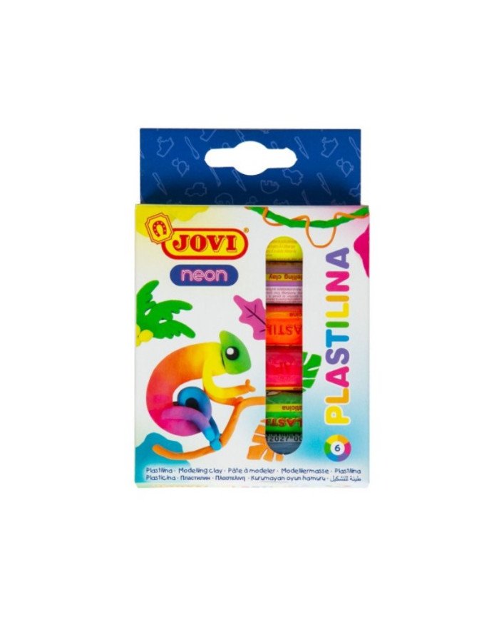Pate à modeler JOVI de 6 Néon