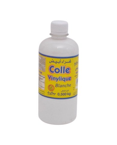 Bouteille 1/2 Litre Colle Blanche LE COQ Bouteille 1/2 Litre Colle Blanche LE COQ