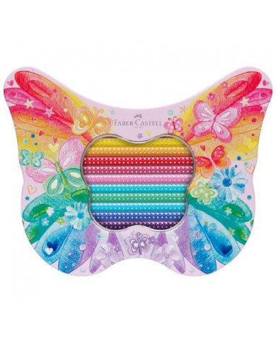 Coffret cadeau crayons Sparkle Papillon Faber Castell