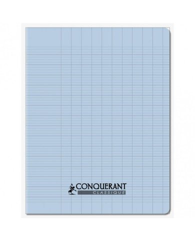 Cahier CONQUERANT PP 17*22 96P 90G bleu clair Cahier CONQUERANT PP 17*22 96P 90G bleu clair