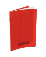 Cahier CONQUERANT 17*22 PP 70G 192P Rouge