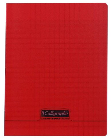 Cahier 17*22 PP CALLIGRAPHE 90G 192P Rouge Cahier 17*22 PP CALLIGRAPHE 90G 192P Rouge