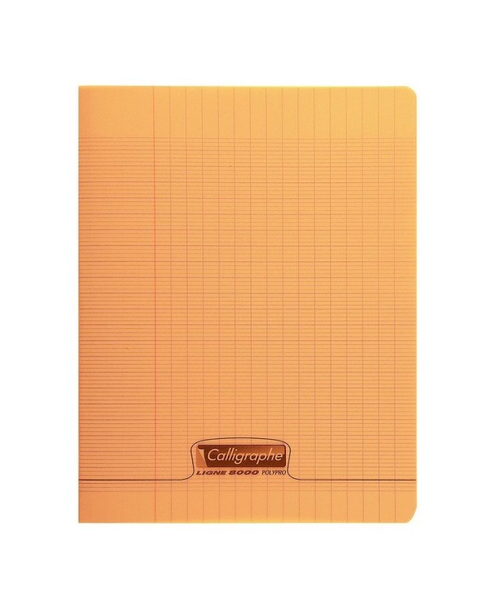 Cahier 17*22 PP CALLIGRAPHE 90G 192P Orange