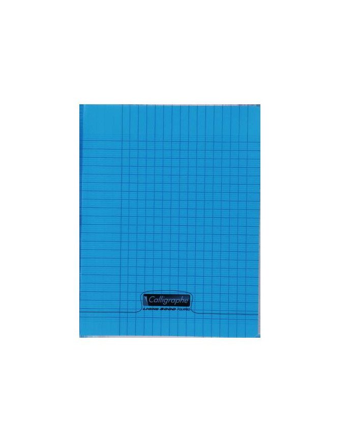 Cahier 17*22 PP CALLIGRAPHE 90G 192P Bleu