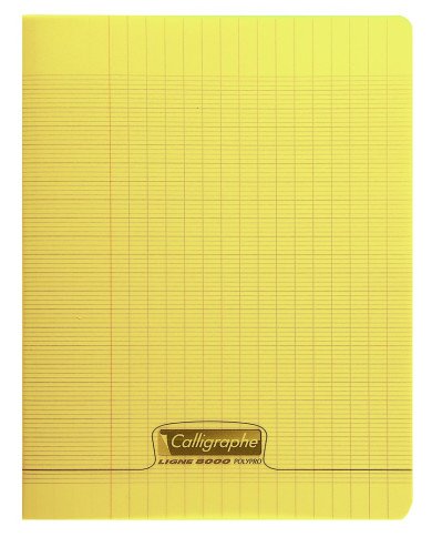 Cahier 17*22 PP CALLIGRAPHE 90G 192P Jaune Cahier 17*22 PP CALLIGRAPHE 90G 192P Jaune
