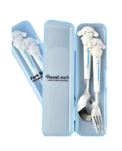 Set Cuillère Et Fourchette Cinnamoroll Set Cuillère Et Fourchette Cinnamoroll