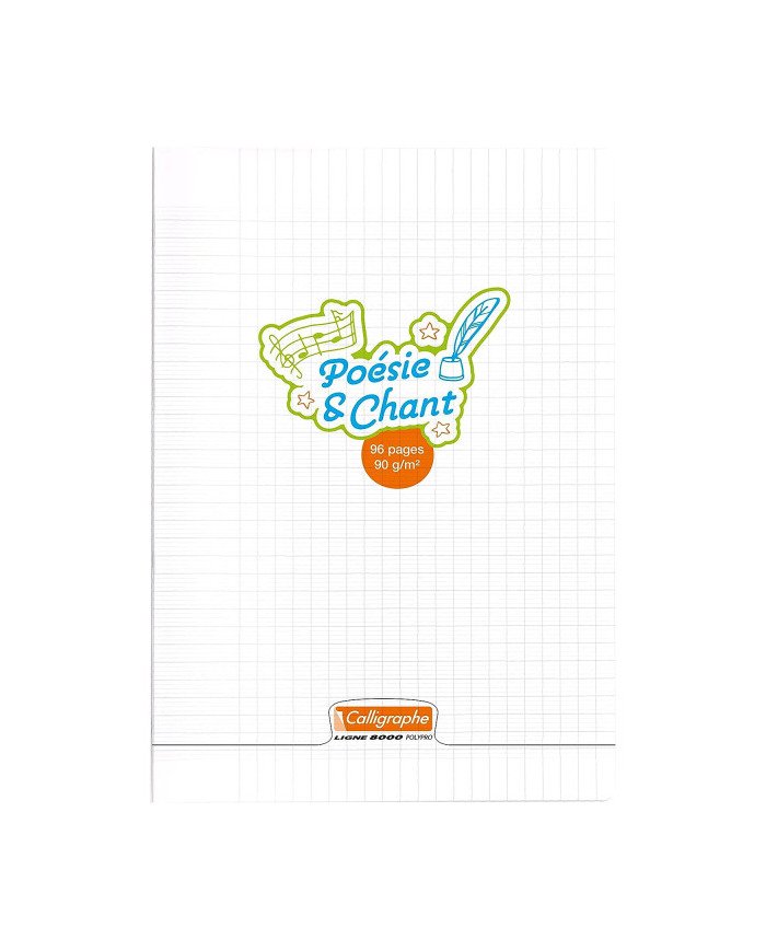 Piqure Poésie & Chant A4 - 96P Polypro CALLIGRAPHE