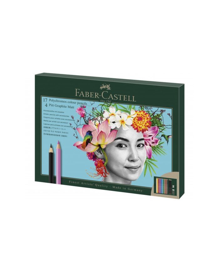 Polychromos & Pitt Graphite Matt coffret cadeau 17 pièces Faber-Castell