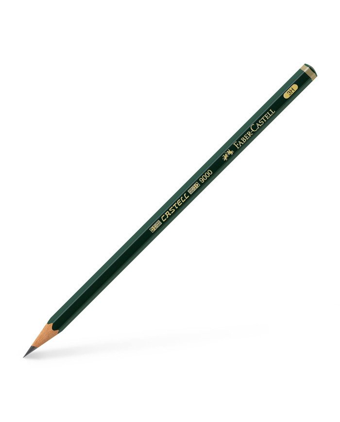 Crayon graphite Castell 9000 3H Faber-Castell
