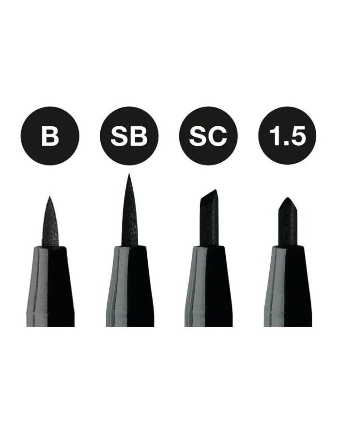 Feutre Pitt Artist Pen Soft Calligraphie noir - Faber-Castell Feutre Pitt Artist Pen Soft Calligraphie noir - Faber-Castell