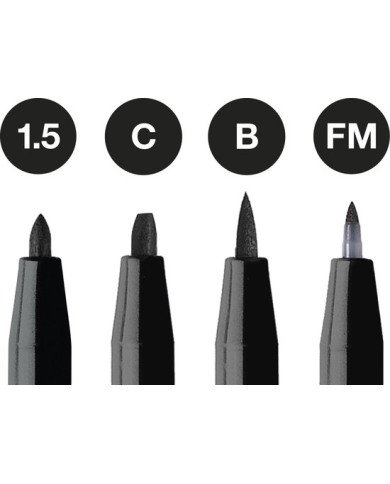 Feutre Pitt Artist Pen calligraphie Noir - Faber Castell Feutre Pitt Artist Pen calligraphie Noir - Faber Castell