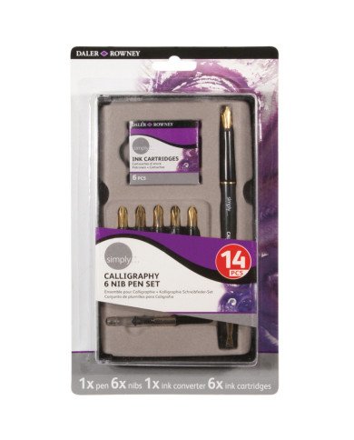 Set Stylos Calligraphie 14PCS Daler&Rowney