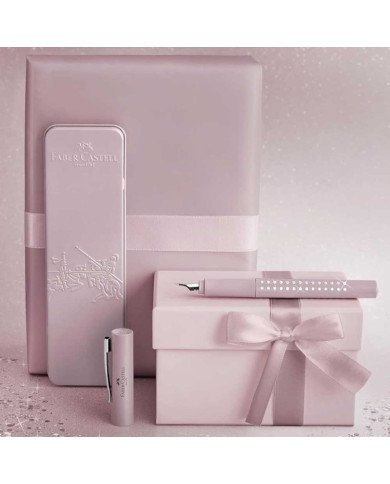 Set Stylo-Plume Sparkle M Rose Faber-Castell Set Stylo-Plume Sparkle M Rose Faber-Castell