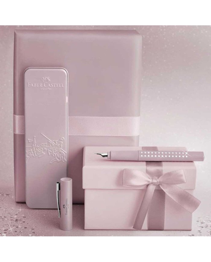 Set Stylo-Plume Sparkle M Rose Faber-Castell Set Stylo-Plume Sparkle M Rose Faber-Castell