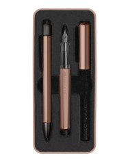 Set Stylo-plume M Stylo-bille Hexo bronz Faber-Castell Set Stylo-plume M Stylo-bille Hexo bronz Faber-Castell