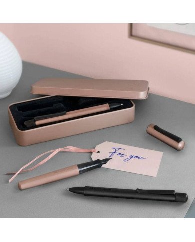 Set Stylo-plume M Stylo-bille Hexo bronz Faber-Castell Set Stylo-plume M Stylo-bille Hexo bronz Faber-Castell