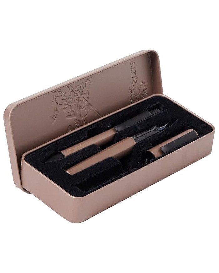 Set Stylo-plume M Stylo-bille Hexo bronz Faber-Castell Set Stylo-plume M Stylo-bille Hexo bronz Faber-Castell