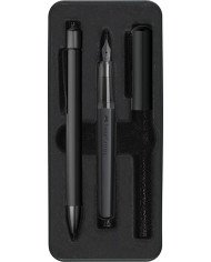 Set Stylo-plume M Stylo-bille Hexo noir Faber-Castell Set Stylo-plume M Stylo-bille Hexo noir Faber-Castell