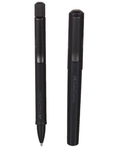 Set Stylo-plume M Stylo-bille Hexo noir Faber-Castell