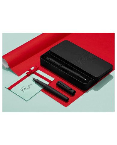 Set Stylo-plume M Stylo-bille Hexo noir Faber-Castell Set Stylo-plume M Stylo-bille Hexo noir Faber-Castell