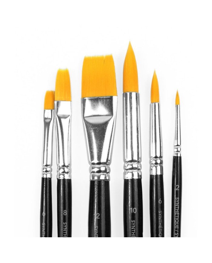 Multi 6 Pinceaux Assortis - Lefranc & Bourgeois