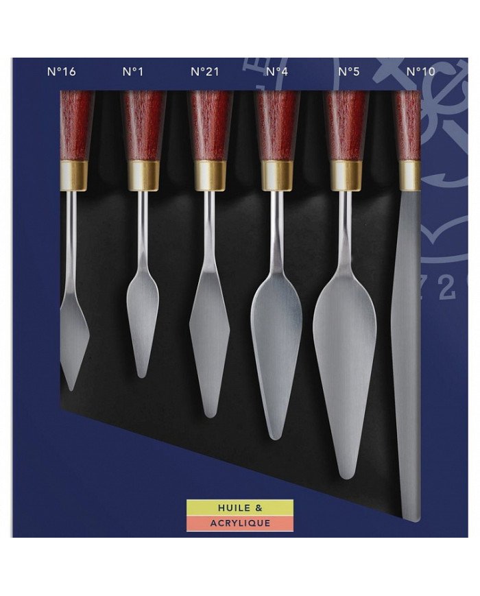 Set de 6 Couteaux à Peindre  - Lefranc Bourgeois