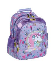 Sac A dos scolaire HAPPY 3 Compartiments Unicorne