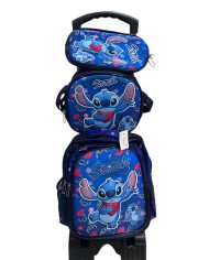 Sac A Roulette scolaire Stitch 4 Pièces