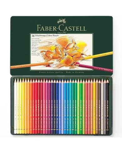 Boite Métal 36 Crayons Polychromos - Faber Castell