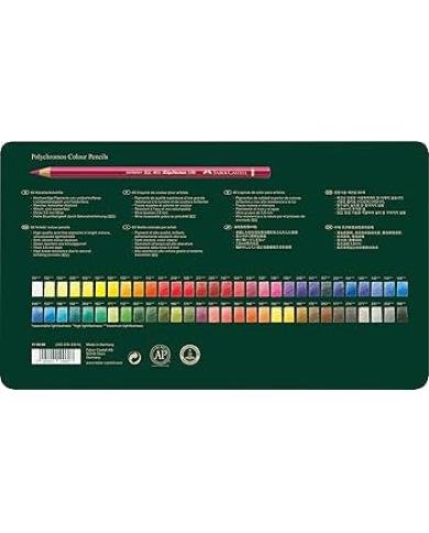 Crayons de couleur Polychromos boîte métal de 60 pièces Faber-Castell