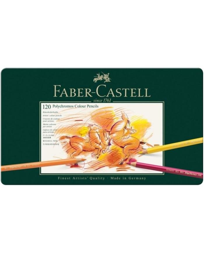 Boîte métal 120 Crayons Polychromos - Faber Castell