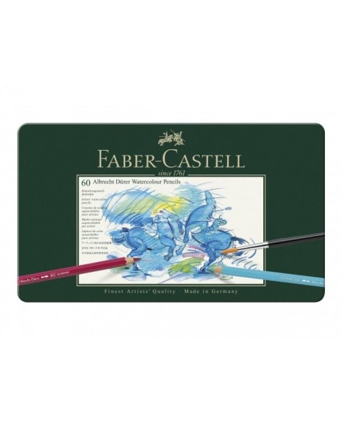 Boite Métal 60 Crayons de couleur Aquarellables Faber-Castell