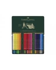 Boite Métal 60 Crayons de couleur Aquarellables Faber-Castell