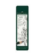 Crayon graphite Castell 9000 Jumbo, boîte de 5 - Faber Castell