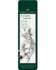 Crayon Graphite Aquarelle, boîte de 5 - Faber Castell